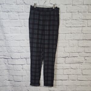 Sky and Sparrow Blue and Gray Plaid Pull On Trousers
